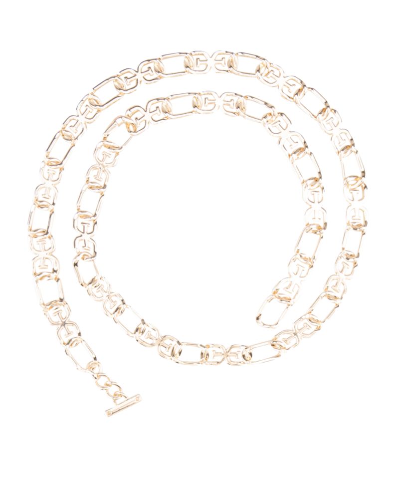 Women's Double-E Logo Chain Dress Belt