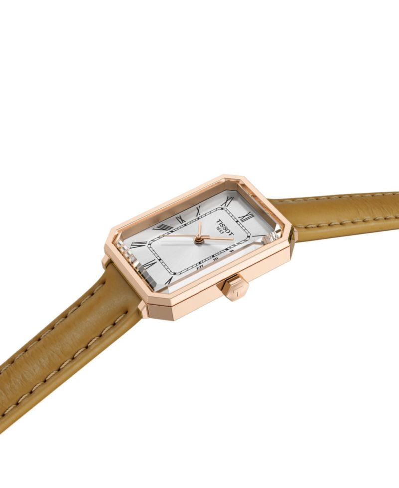 Women's Rectangular Silver Stainless Steel Watch 21.8mm