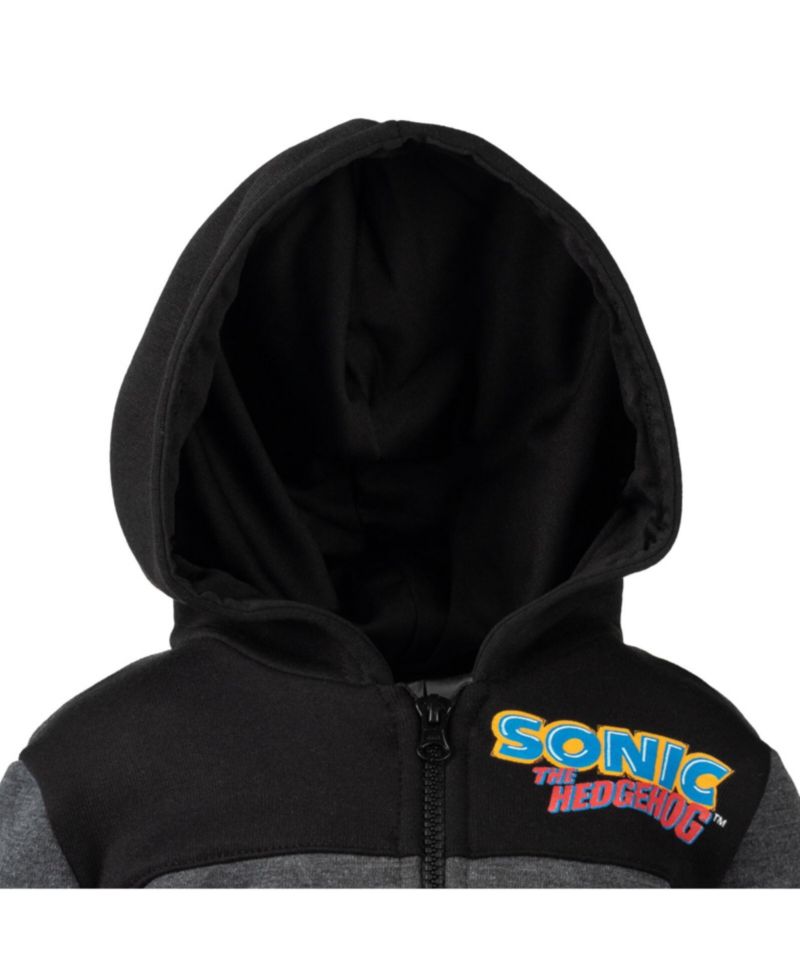 Boys Sonic the Hedgehog Fleece Half Zip Hoodie to