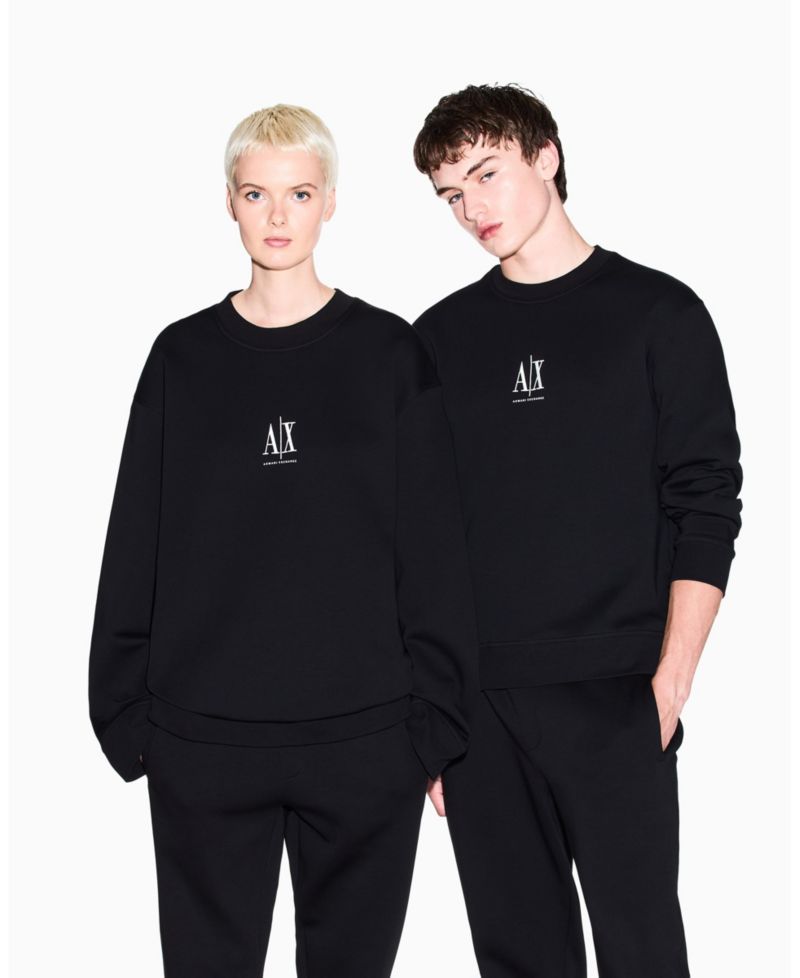 Men's Icon Logo Fleece Crew Neck Sweatshirt