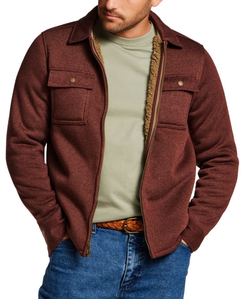 Men's Sherpa Fleece Shirt Jacket