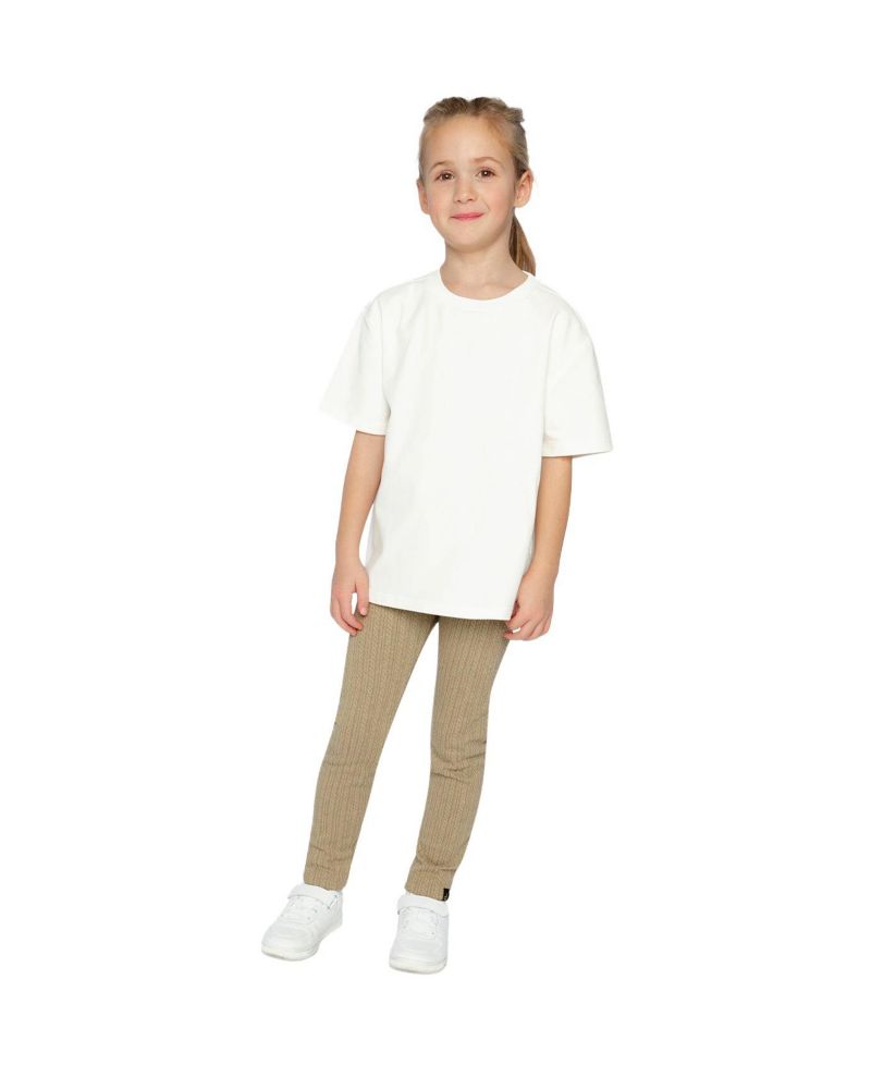 Little and Big Girl(6-12) Jacquard Leggings Sage