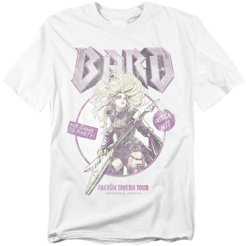 Big & Tall Dungeons And Dragons Bard Glam Rock Tour T-Shirt