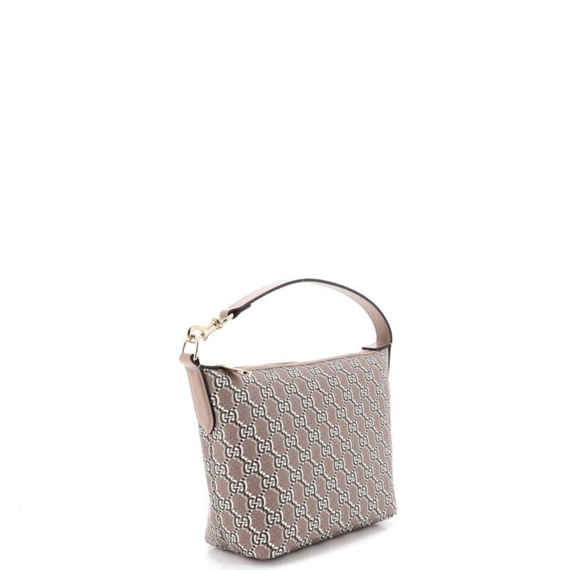 Super Mini Ophidia Zip Shoulder Bag GG Shadow Coated Canvas