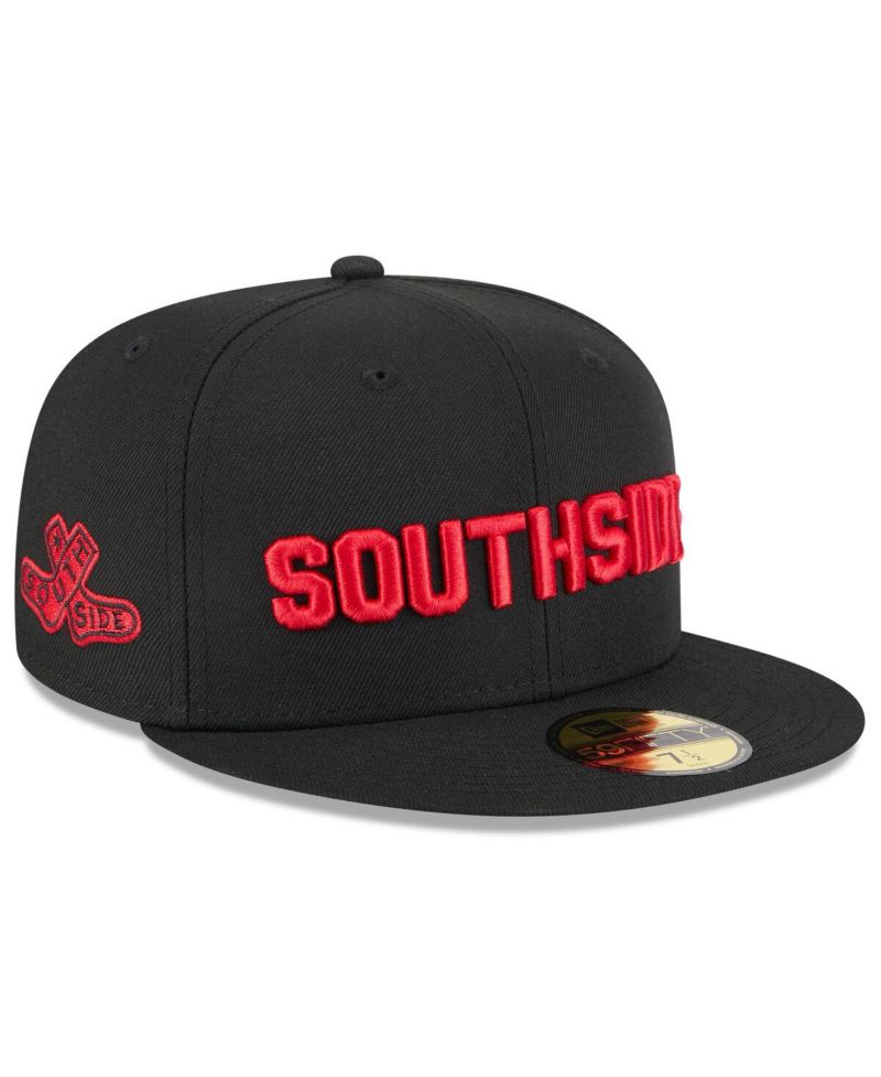 Men's Black Chicago White Sox 2025 City Connect Fan Pack 59FIFTY Fitted Hat