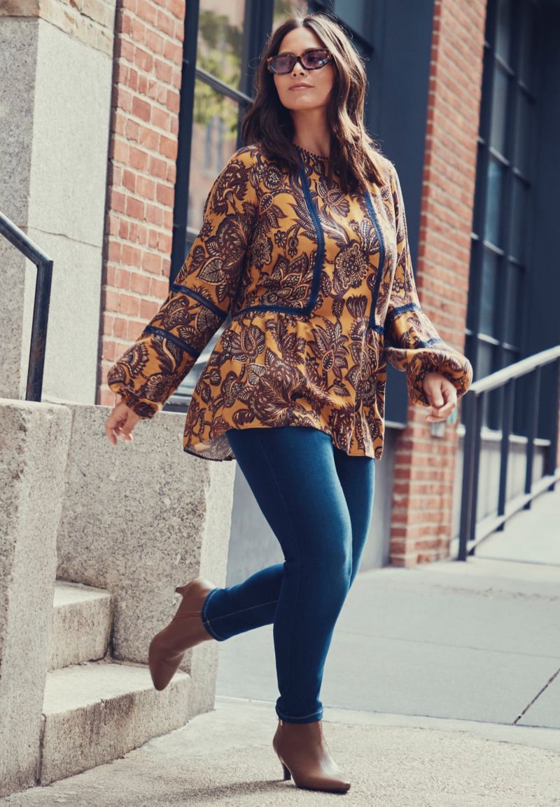 Women's Plus Size Bridget Lace Detail Blouse Tops
