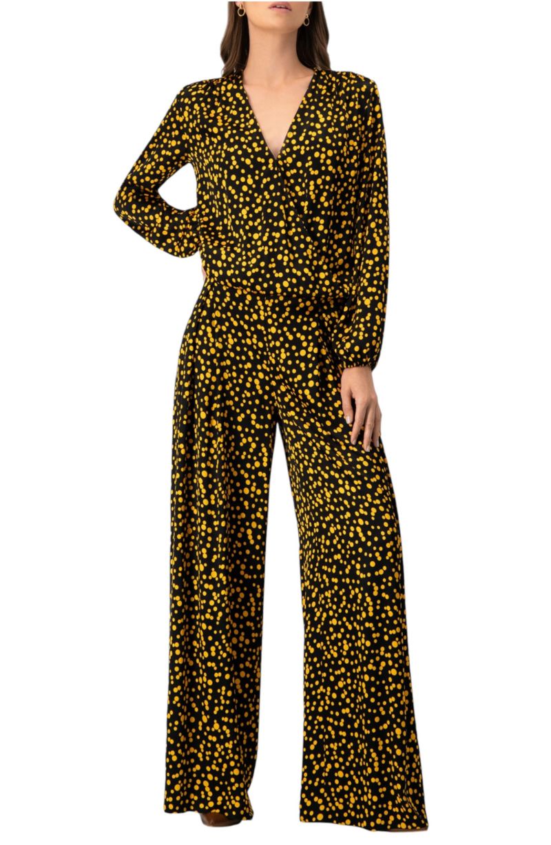 Women's Wide-Leg Polka Dot Pants