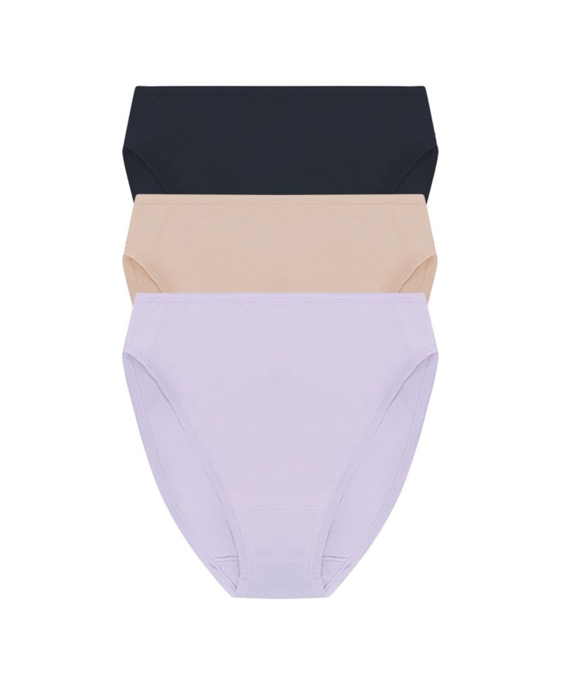 Women's Bliss Bare Cotton High Cut Brief 3-Pack