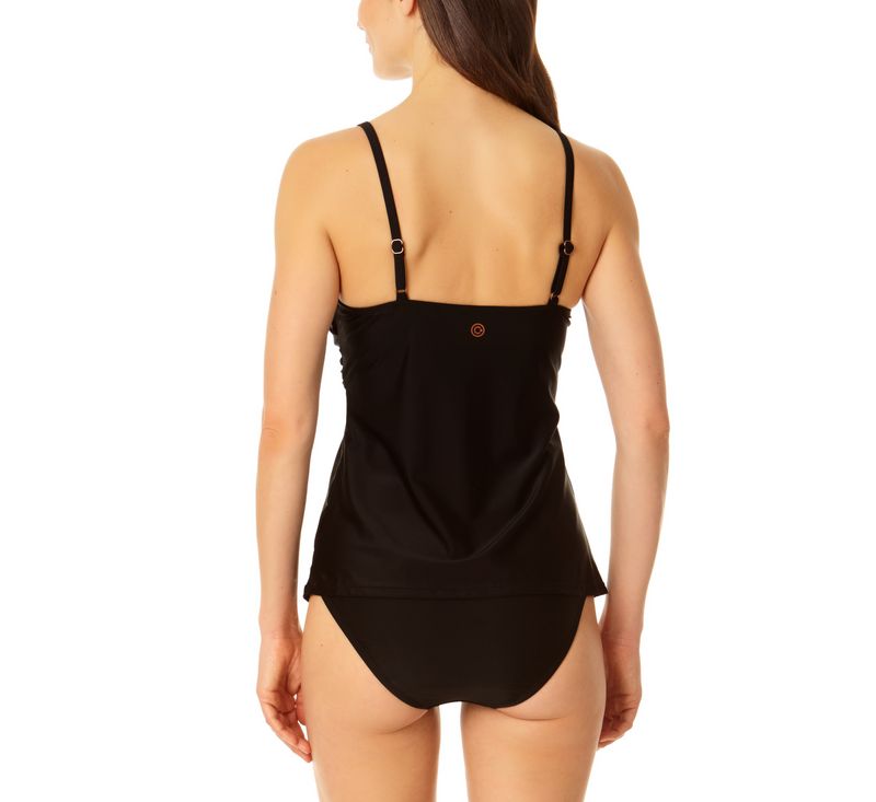 Women's Copper Control Cross Front Tankini Top