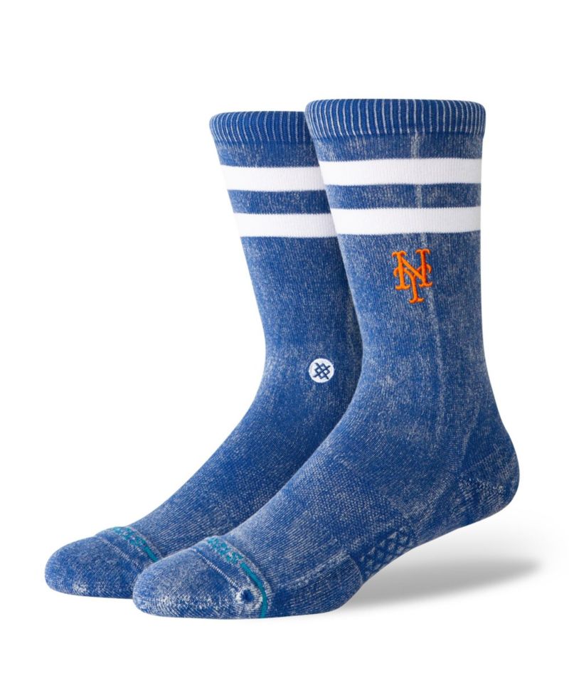 Men's and Women's Royal New York Mets Rotation Crew Socks