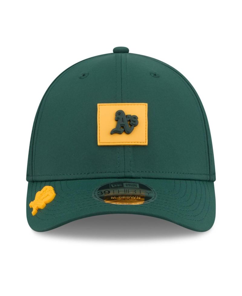 Men's Green Athletics 2026 Clubhouse M-Crown 39THIRTY Flex Hat