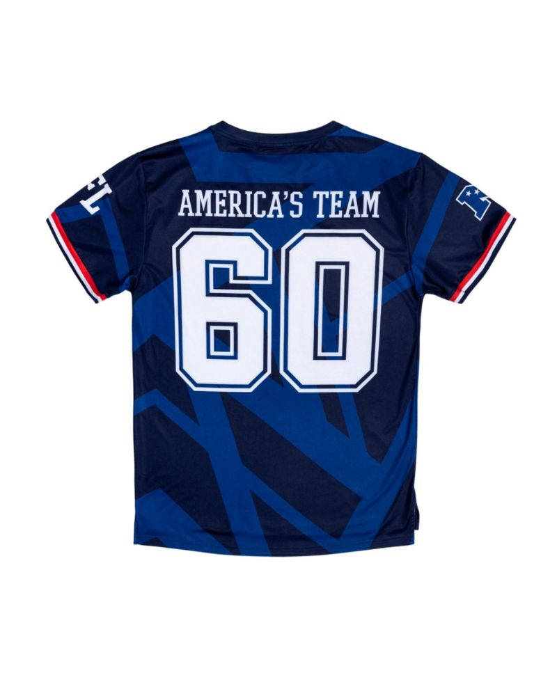 Big Boys and Girls Navy America's Team Fashion Soccer Top