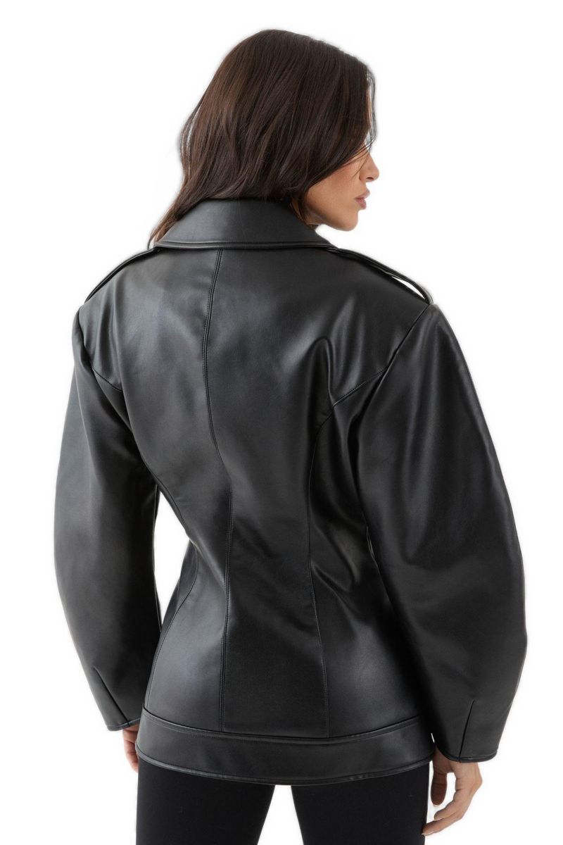 Women's Faux Leather Biker Jacket