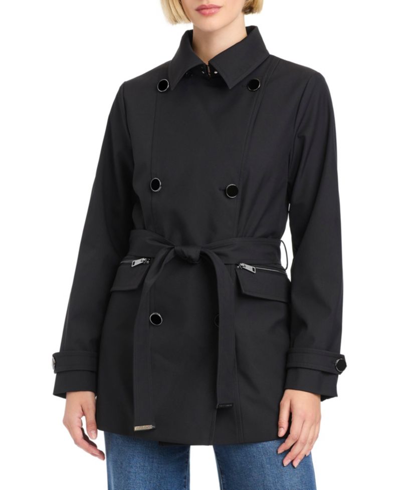 Women's Double-Breasted Belted Trench Coat