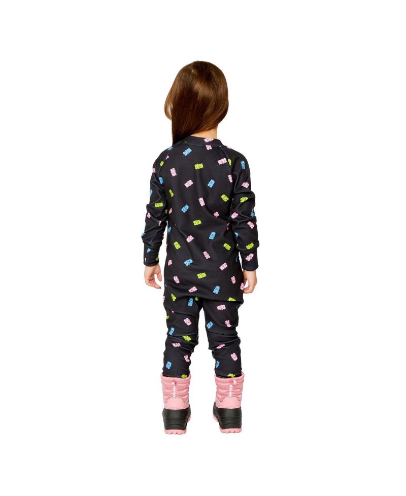Baby Girls(6M-24M) One Piece Thermal Underwear Printed Gummy Bears
