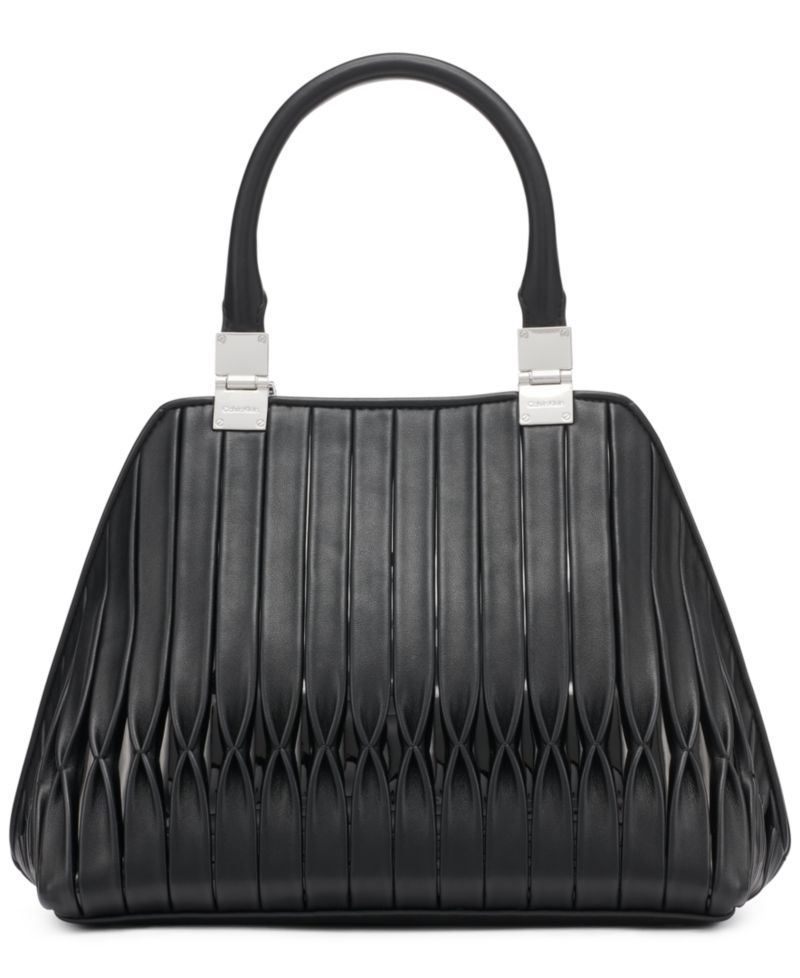 Granite Convertible Pleated Satchel