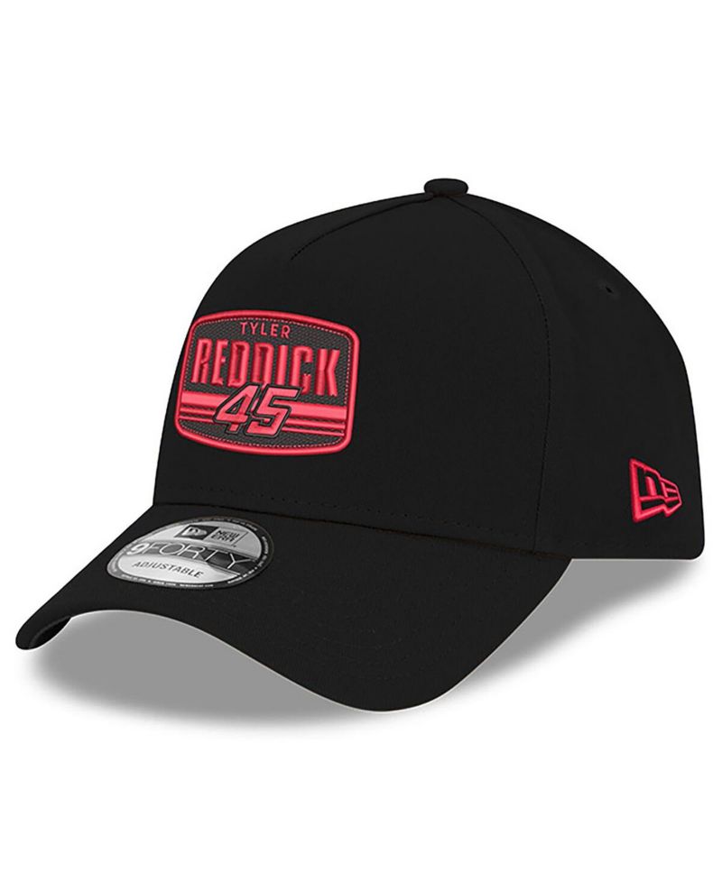 Men's Black Tyler Reddick 9FORTY A-Frame Patch Adjustable Hat
