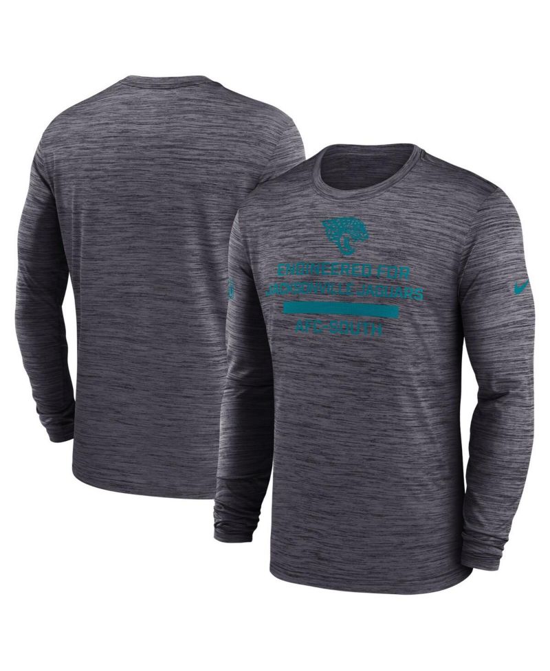 Men's Black Jacksonville Jaguars Sideline Velocity Performance Long Sleeve T-Shirt