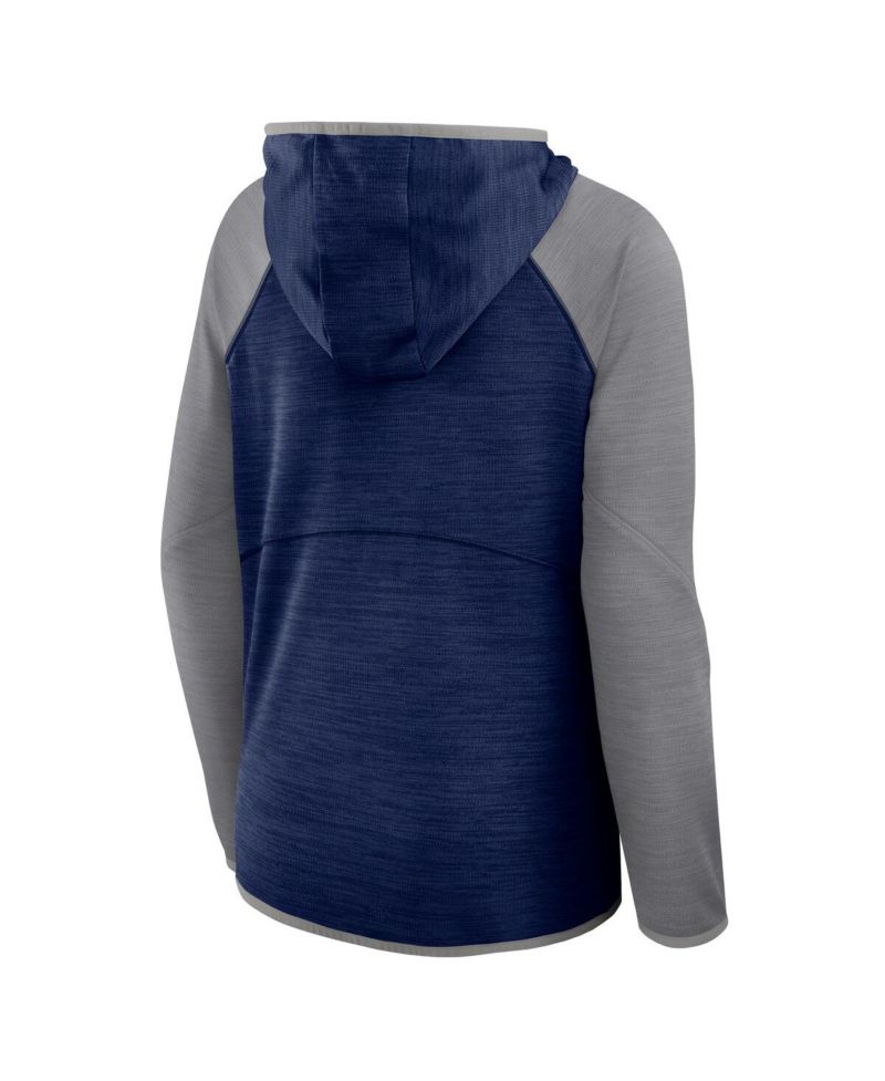 Women's Navy Dallas Cowboys Plus Size End Around Pass Full-Zip Hoodie