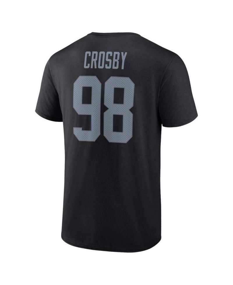 Men's Maxx Crosby Black Las Vegas Raiders Player Icon Name and Number T-shirt