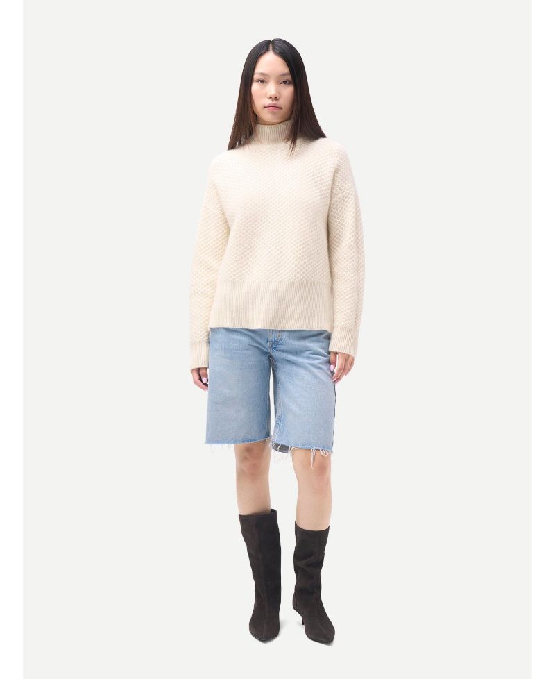 Women's Mongolian Cashmere High-neck Sweater