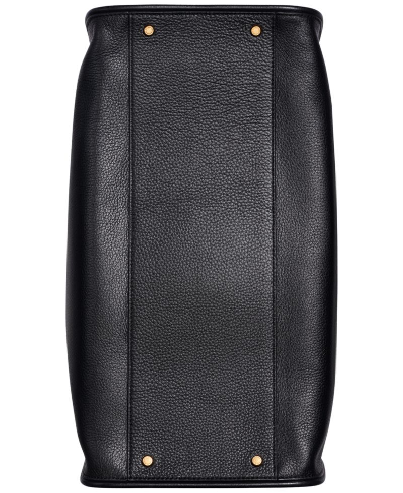 Satin Leather Tote Bag
