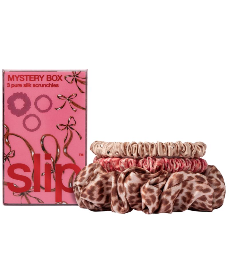 Pure Silk Assorted Scrunchies Mystery Box, Set of 4