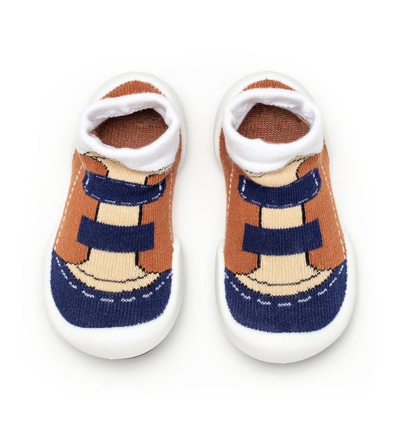 Infant Boys Breathable Washable Non-Slip Sock Shoes Walker - Brown