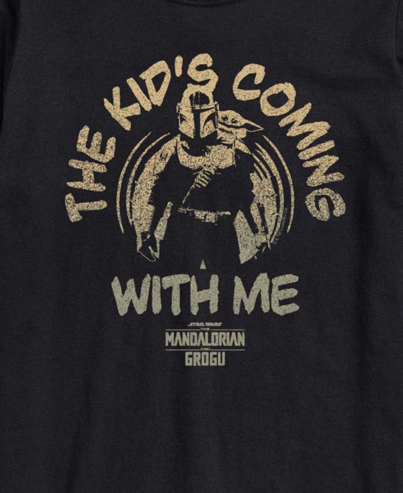 Men's The Mandalorian & Grogu The Kids Coming With Me Graphic T-Shirt