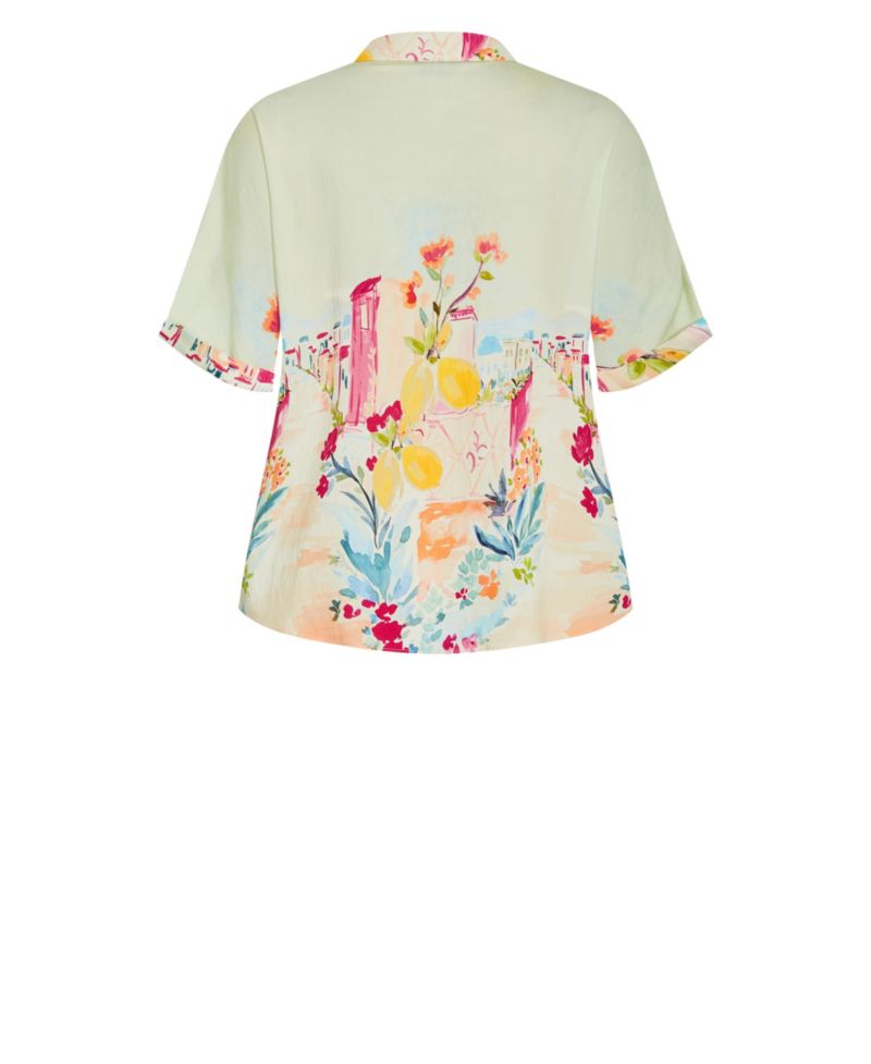 Plus Size Sorrento Print Women's Shirt