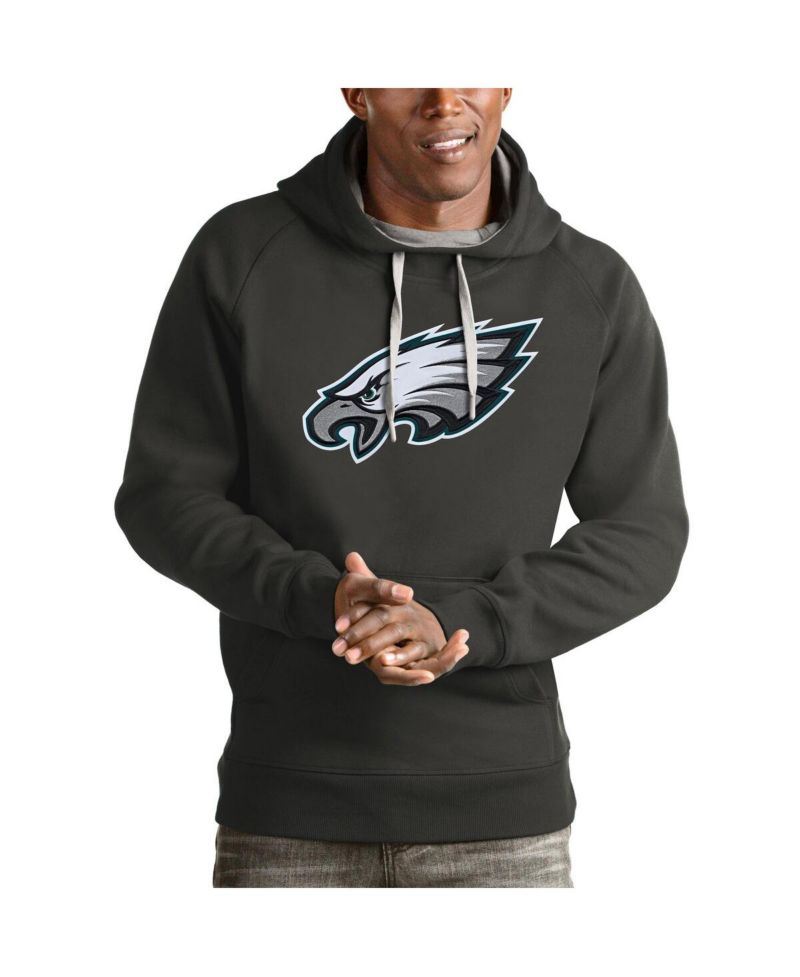 Men's Charcoal Philadelphia Eagles Victory Pullover Hoodie