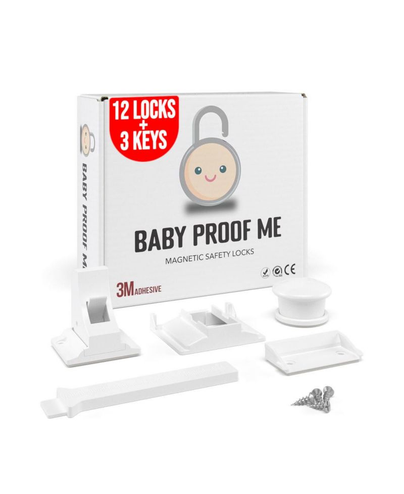 Toddler Proof Me | Magnetic Safety Lock Kit (12 Locks + 3 Keys)