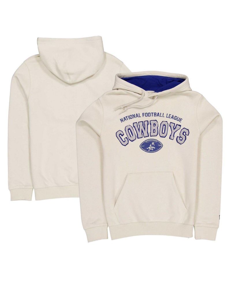 Men's Cream Dallas Cowboys Historic Pullover Hoodie