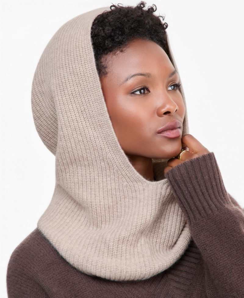 Ribbed Cashmere Balaclava