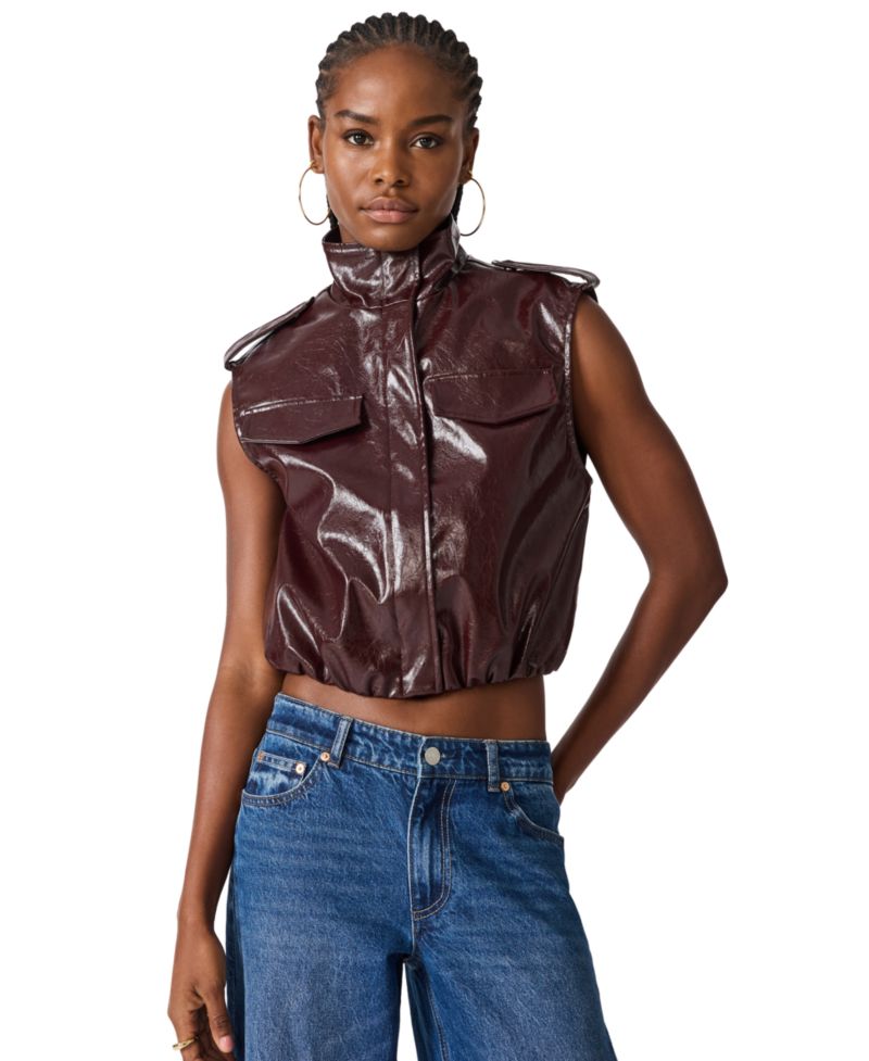 Women's Luxie Faux Leather Vest