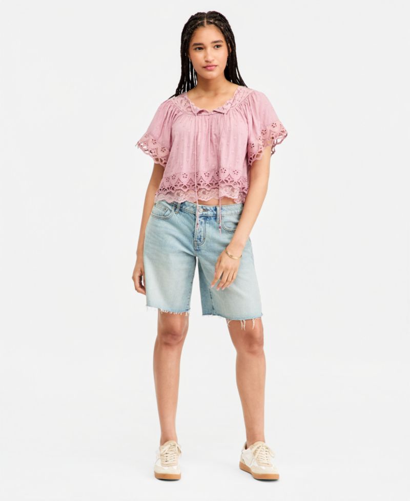 Women's Low-Slung Baggy Bermuda Shorts
