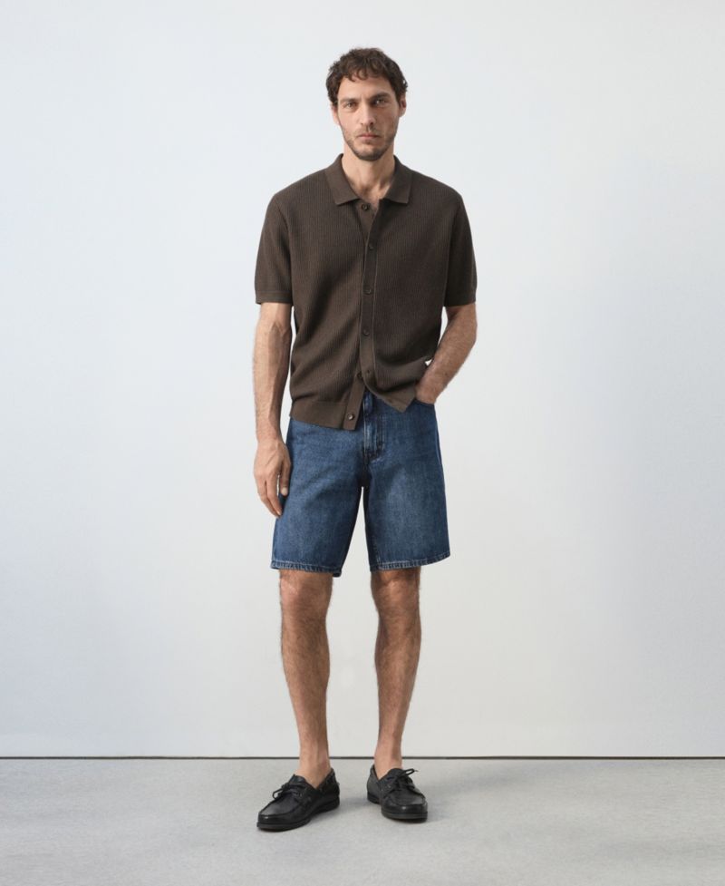 Men's Straight-Fit Denim 8.86" Bermuda Shorts