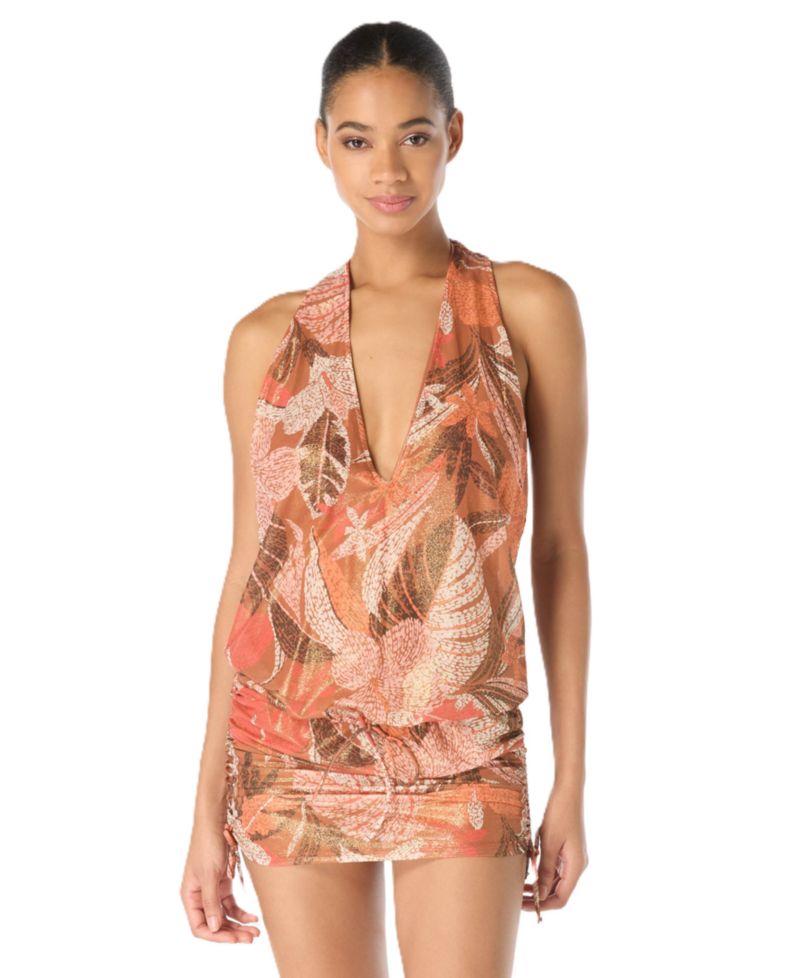 Women's Racer Back Swim Cover-Up Dress