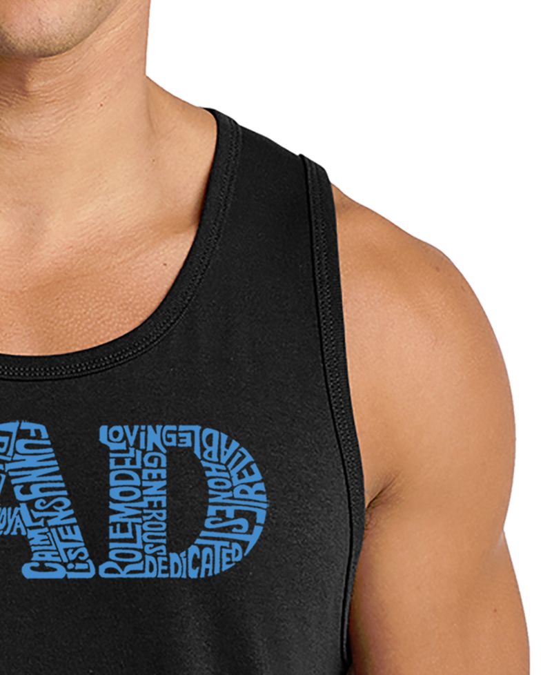 Men's Dad Word Art Graphic Tank Top