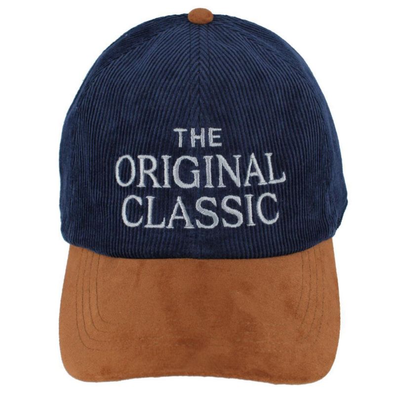 Men's The Original Classic 5 Panel Corduroy Baseball Hat with Faux Suede Brim