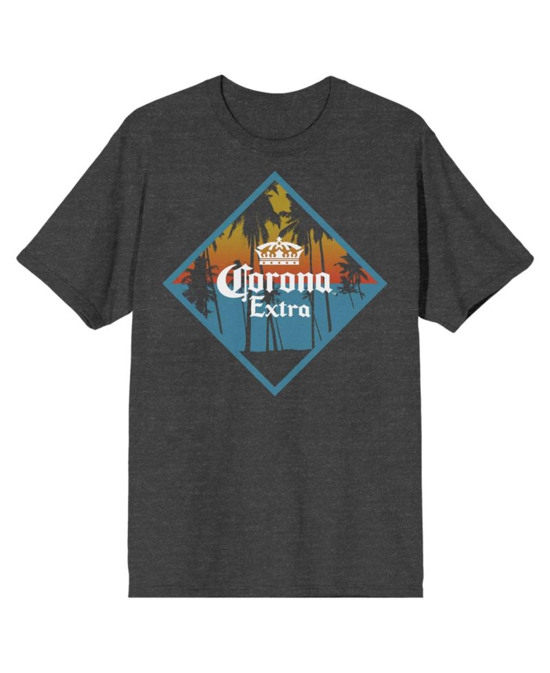 Men's Extra Logo Charcoal Heather T-Shirt-Small