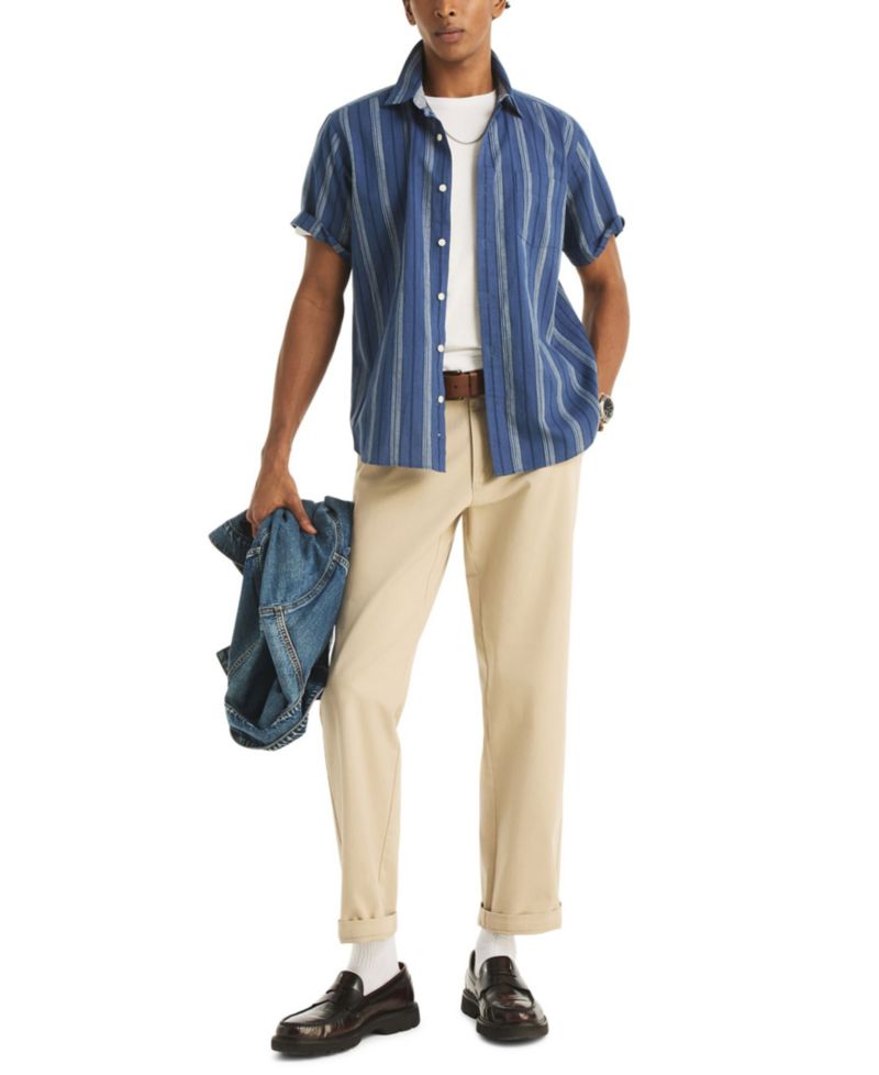Men's Slub Short-Sleeve Shirt