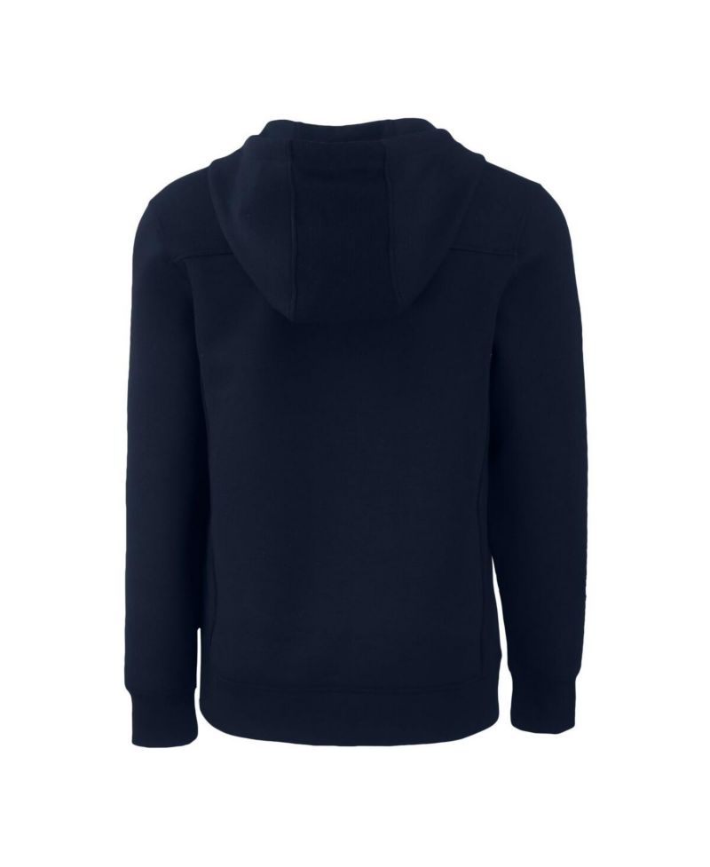 Men's Navy Los Angeles Dodgers Roam Tri-Blend Half-Zip Hoodie