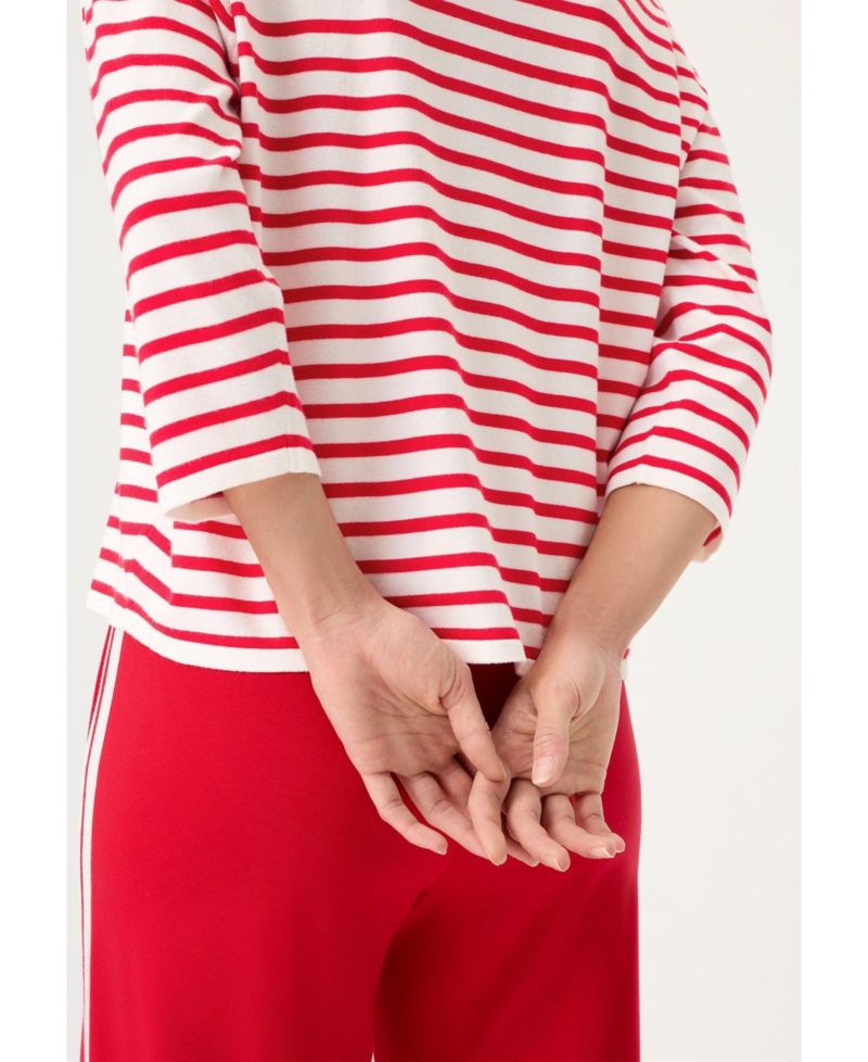 Women's Striped Fine Knit Sweater