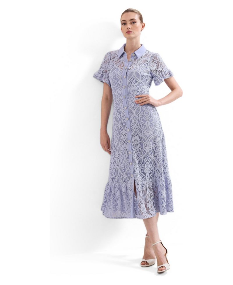 Women's Carmine Lace Dress