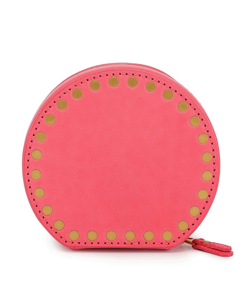 Leather Jewelry Box - Round