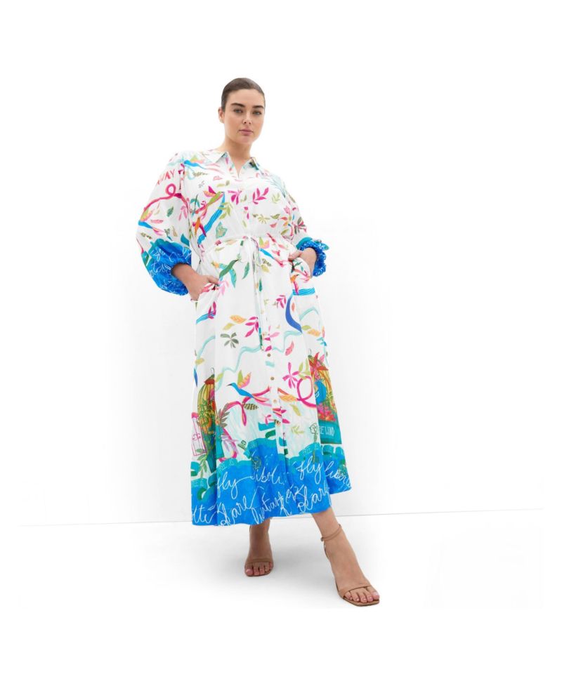 Women's Plus Size Tahlia Spirit Print Maxi Dress