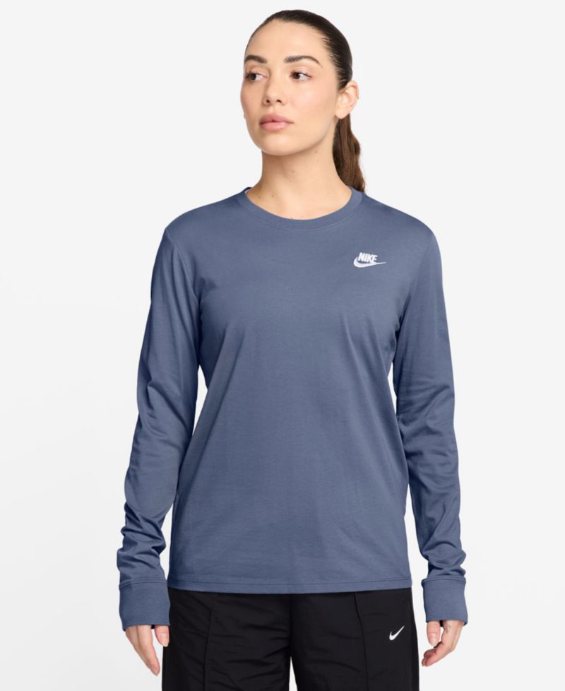 Plus Size Sportswear Club Long-Sleeve T-Shirt