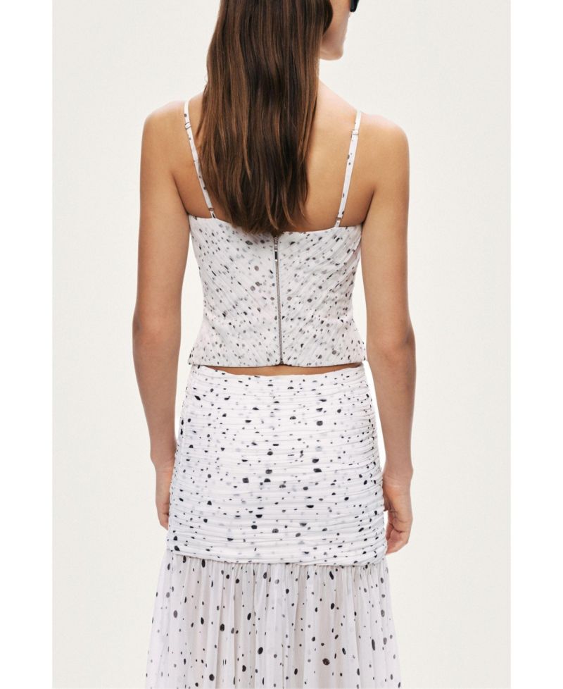Women's Printed Chiffon Bustier