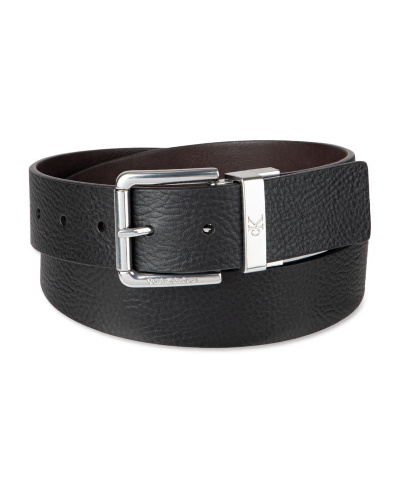38MM Men's Pebble Grain Reversible Jean Belt